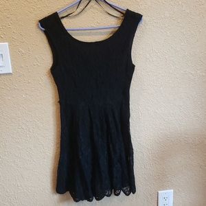 Black cocktail dress